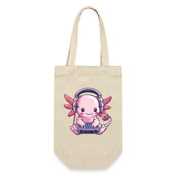 Axolotl.Gamer créatif avec casque - Sac à bouteille - nature - Devant