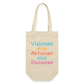 Visions without action are illusions - Gift Bag for Bottles - nature - Front