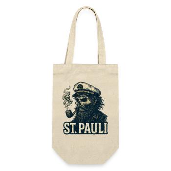 St.Pauli Kiez Hamburg Totenkopf Sankt Pauli - Sac à bouteille - nature - Devant