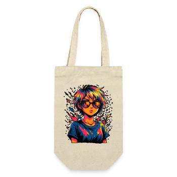 Artful color explosion with sunglasses - Gift Bag for Bottles - nature - Front