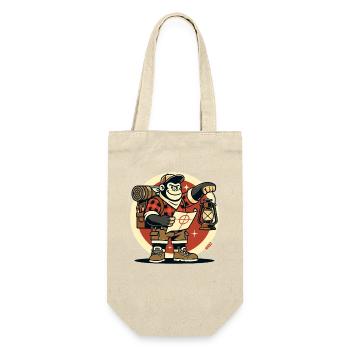 Dschungel Camping Gorilla mit Karte - Geschenkbeutel für Flaschen - Natur - Vorne