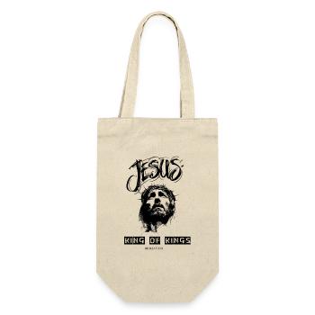 Jesus King of Kings – Romans 10:9 King of Kings - Gift Bag for Bottles - nature - Front