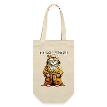 CAT BATHROBE DETERMINING IS MY KEY - Gift Bag for Bottles - nature - Front