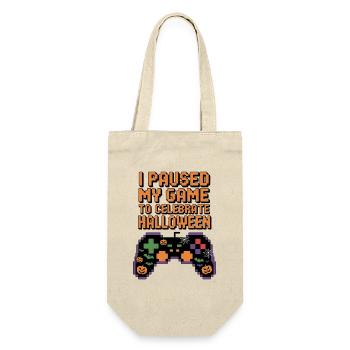 Halloween Gamer Quote Gaming - Gift Bag for Bottles - nature - Front