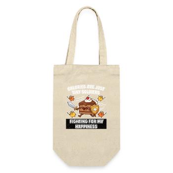 Cake Warrior Fighter for Happiness - Gift Bag for Bottles - nature - Front