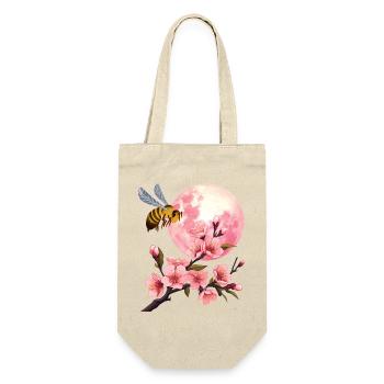 Moon and Cherry Blossom - Gift Bag for Bottles - nature - Front