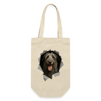 Scottish Deerhound - Geschenkbeutel für Flaschen - Natur - Vorne