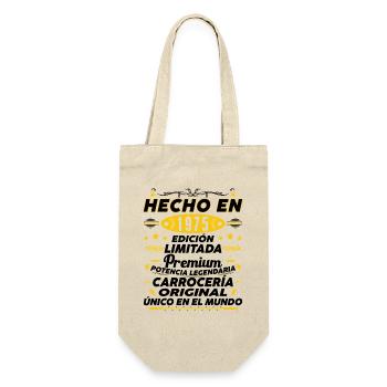 Hergestellt im Jahr 1975 Vintage Geburtstagsgeschenk - Geschenkbeutel für Flaschen - Natur - Vorne