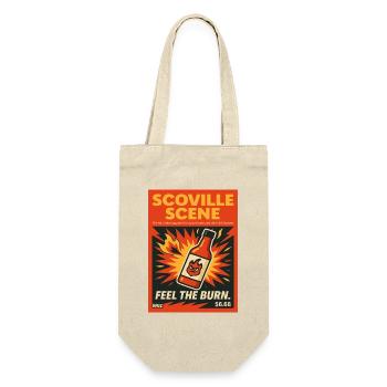 Scoville Scene Feuerflamme Scharfe Soße Magazin - Geschenkbeutel für Flaschen - Natur - Vorne