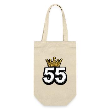 55 Number Crown - Gift Bag for Bottles - nature - Front
