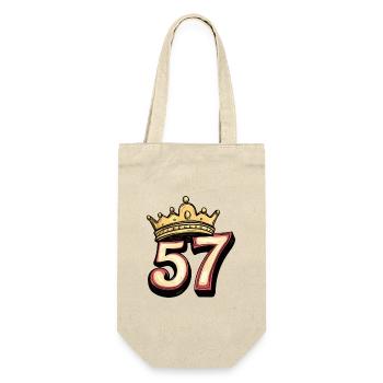 57 Number Crown - Gift Bag for Bottles - nature - Front