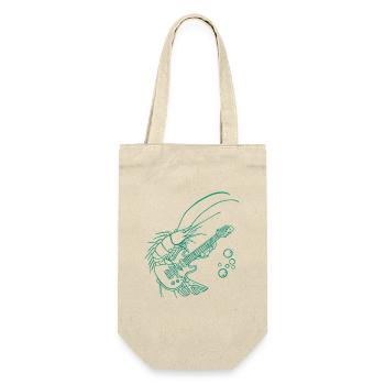 Drôle de crevette guitare électrique musique cadeau - Sac à bouteille - nature - Devant