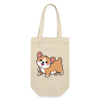 Corgi Tail Wagger - Gift Bag for Bottles - nature - Front