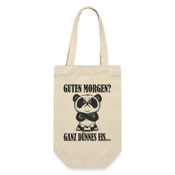 Guten Morgen Panda Ganz dünnes Eis - Gift Bag for Bottles - nature - Front