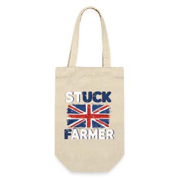Stuck Farmer UK Sarcastic Farming Farm Farmer Life - Gift Bag for Bottles - nature - Front