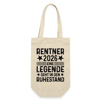 Pensioners 2026 A legend retires - Gift Bag for Bottles - nature - Front