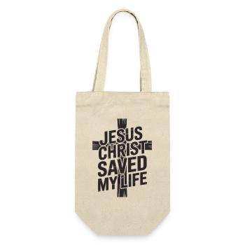Jesus Christ saved my life - Gift Bag for Bottles - nature - Front