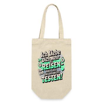 I love you more than traveling but - Gift Bag for Bottles - nature - Front