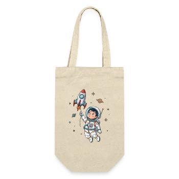 Astronaut Humor Space - Geschenkbeutel für Flaschen - Natur - Vorne