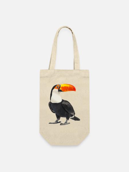 Tukane Tukan - Geschenkbeutel für Flaschen - Natur