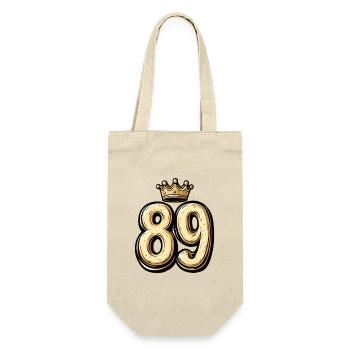 89 Number Crown - Gift Bag for Bottles - nature - Front