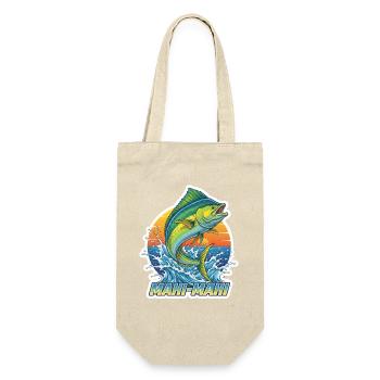 Mahi Mahi Sprung am Sonnenuntergang - Geschenkbeutel für Flaschen - Natur - Vorne