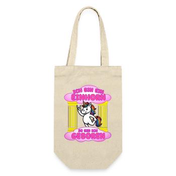 I was born a unicorn - Gift Bag for Bottles - nature - Front