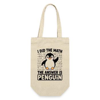 J’ai fait le calcul, la réponse est pingouin - Sac à bouteille - nature - Devant