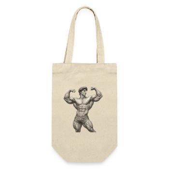 Portrait Musculaire Vintage - Sac à bouteille - nature - Devant