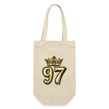 97 Number Krone - Gift Bag for Bottles - nature - Front