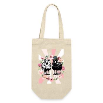 Retro Spring Sheep Easter Kids - Gift Bag for Bottles - nature - Front