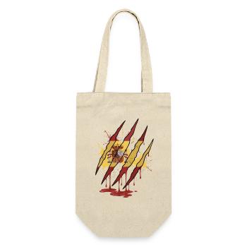 Scratch Mark Spain Flag Claw Grunge Style - Gift Bag for Bottles - nature - Front