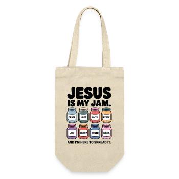 Jesus Is My Jam Hope Grace Faith Peace - Gift Bag for Bottles - nature - Front