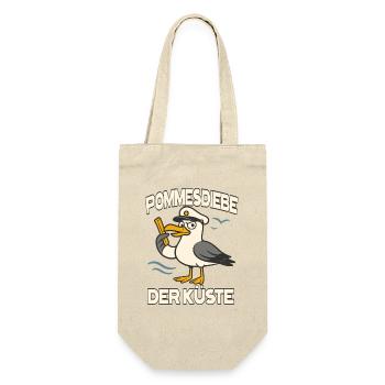Pommesdiebe der Küste Möwe Ostsee Nordsee - Geschenkbeutel für Flaschen - Natur - Vorne