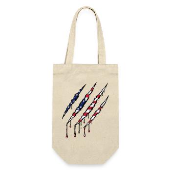Scratch USA Flag Scratch Trace - Gift Bag for Bottles - nature - Front