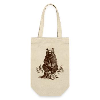 Beer Bear - Gift Bag for Bottles - nature - Front