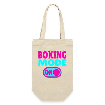 Boxing Mode ON - Martial Artists and Boxers - Gift Bag for Bottles - nature - Front