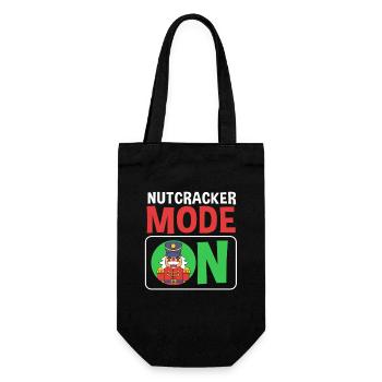 Nussknacker Weihnachten - Geschenkbeutel für Flaschen - Schwarz - Vorne