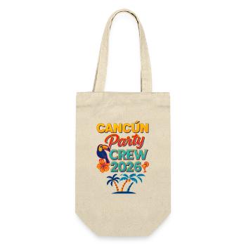 Cancún Party Crew 2026 - Gift Bag for Bottles - nature - Front