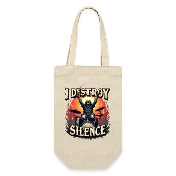 Batteur – I Destroy Silence - Sac à bouteille - nature - Devant