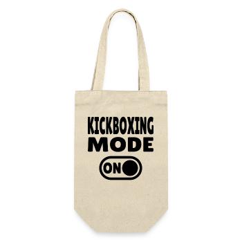 Kickboxing Mode ON – Power for Martial Artists - Gift Bag for Bottles - nature - Front