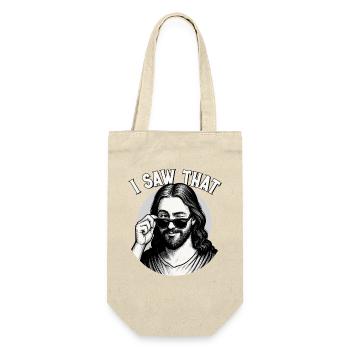 Jesus, I Saw That, Jesus Christus - Geschenkbeutel für Flaschen - Natur - Vorne