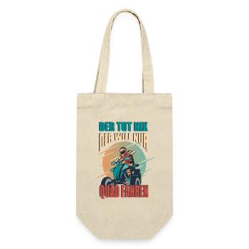 He doesn't do anything, he just wants to drive a quad bike, quad driver - Gift Bag for Bottles - nature - Front