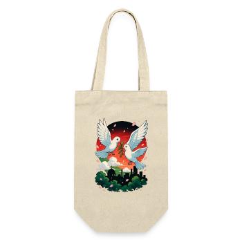 Taube des Friedens und der Farben Palästinas - Geschenkbeutel für Flaschen - Natur - Vorne