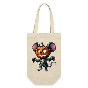 Cute Halloween Pumpkin Mouse Rat Cartoon Hat - Gift Bag for Bottles - nature - Front