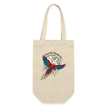Time parrot in steampunk style - Gift Bag for Bottles - nature - Front