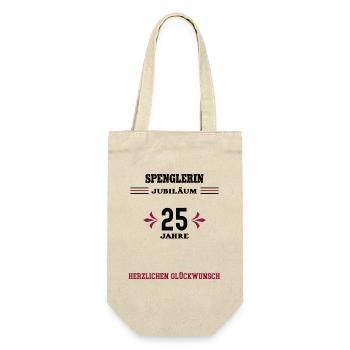 Tinsmith 25th anniversary 25th company anniversary - Gift Bag for Bottles - nature - Front