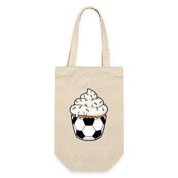 Soccer Cake Cartoon Football Artwork - Gift Bag for Bottles - nature - Front