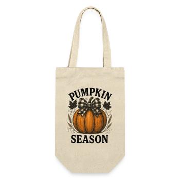 Pumpkin Season Shirt | Fall & Halloween Autumn Tee - Gift Bag for Bottles - nature - Front