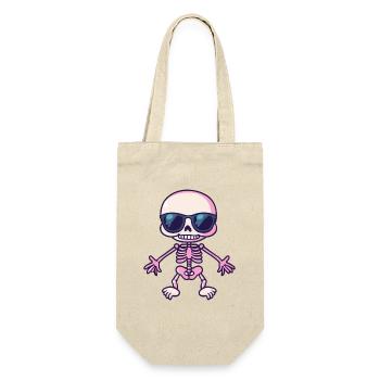 Skeleton Halloween - Gift Bag for Bottles - nature - Front